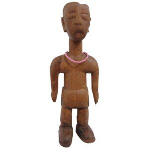 Antique Venavi Ewe Twin Hand Carved Wooden Figure from Ghana/Togo